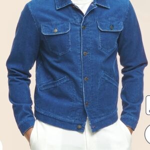 NWT Brooks Brothers Indigo Corduroy Trucker Jacket - Medium